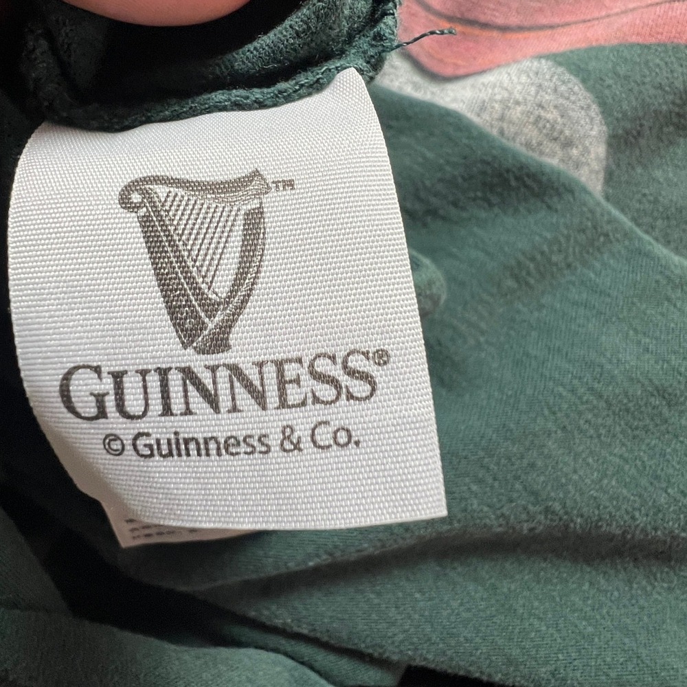 Abercrombie & Fitch Guinness Toucan Graphic T-Shirt Green Relaxed XL - Picture 7 of 10